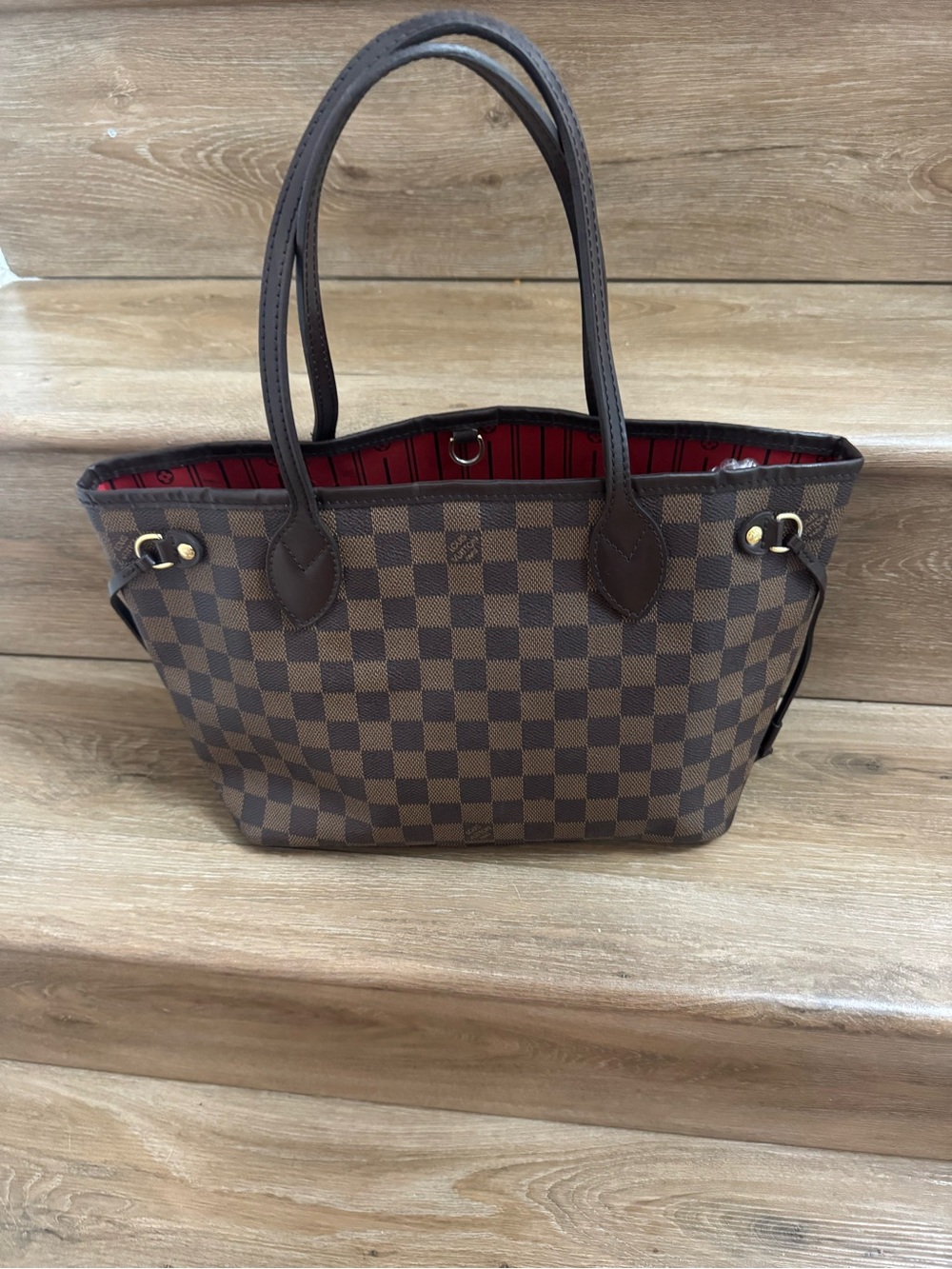 LOUIS VUITTON NEVERFULL PM IN DAMIER EBENE